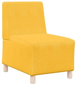 világossárga kordbársony szövet kanapéfotel 60 cm