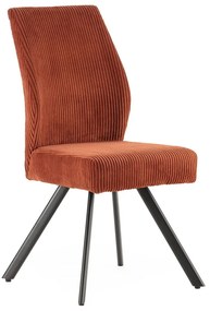 Narancssárga kordbársony étkezőszék szett 2 db-os Anibal – Marckeric