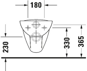 Duravit 45351900A1 - Fali WC D-CODE, WC-ülőkével, kerámia, fényes fehér