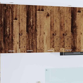 Függő szekrény polcokkal Riga Öreg fa 80 x 31 x 80 cm Faanyag