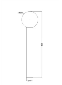 Maytoni BOLD O598FL-01GR Állólámpa 1x60W/E27 IP54
