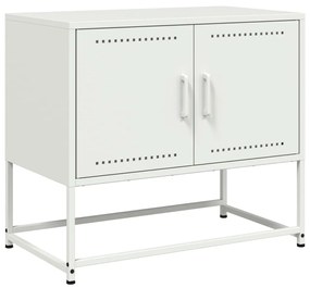 fehér acél TV-szekrény 68,5x39x60,5 cm