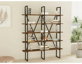 Burgaz Black and Walnut polc