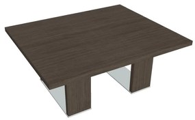 Verno+ S dohányzóasztal 120 x 100 cm, antracit tölgy / fekete