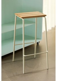 Bézs-natúr színű bárszék szett 2 db-os (ülésmagasság 76 cm) Stilt – Hübsch