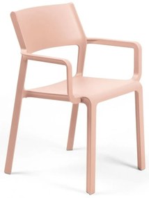 TRILL karfás kerti design szék, rosa