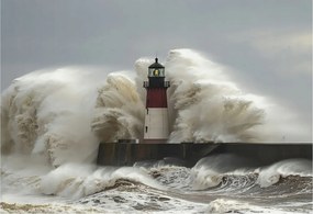 Flizelin tapéta falra Prémium tengeri hullámok 152x104 Ragasztó