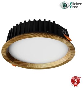 APLED - LED Lámpa RONDO WOODLINE LED/6W/230V 3000K átm. 15 cm kőris tömör fa