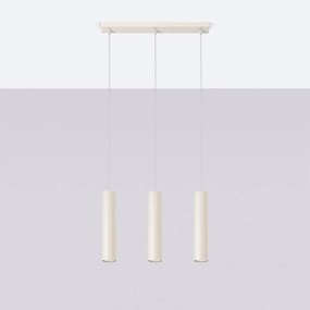 Krémszínű függőlámpa Castro – Sollux