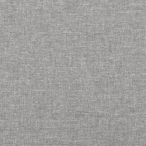 világosszürke szövet fejtámla szárnyakkal 93 x 23 x 118/128 cm