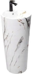 Szabadon álló mosdó REA Blanka Marble Marmur