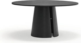 Kerek étkezőasztal kőrisfa dekorral ø 157 cm Cep – Teulat