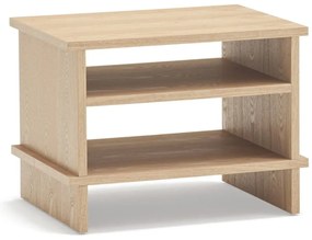 Natúr színű éjjeliszekrény tölgyfa dekorral Inari – Teulat