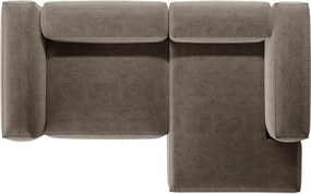 Barna sarokkanapé (jobb oldali-heverő résszel) Bergamo – Cosmopolitan Design