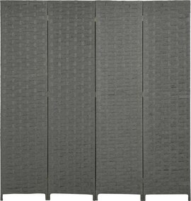 HOMCOM Beltéri Fa 4-Paneles Szobai Elválasztó Képernyő, méretei: 159,5L x 169,5H x 1,6D cm | Aosom