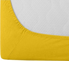 Jersey lepedő EXCLUSIVE mustársárga 140 x 200 cm
