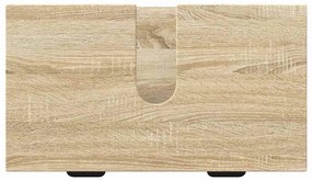 Fürdőszoba bútor szett fiókkal Sonoma tölgy Műanyag fa, fém