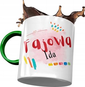 Zöld Bögre Ida Feleség Barátnő Ajándék Nyomtatott Fotóval