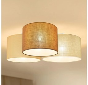 Brilagi - Mennyezeti lámpa SPIDER 3xE27/15W/230V bézs/krém