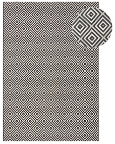 Karo fekete-fehér kültéri szőnyeg, 200 x 290 cm - NORTHRUGS