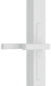 Fehér ESG üveg és alumínium beltéri ajtó 83 x 201,5 cm