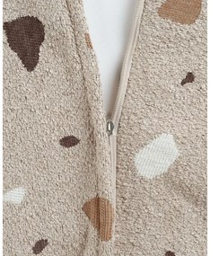 Világosbarna buklé-zsenília gyerek babzsákfotel Terrazzo Square – Wigiwama