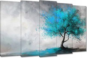 Vászonkép 150x95 Kék fa Modern Art