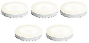 5 darabos GX53 3 fokozatú Dim to Warm LED izzó 7W 750 lm 2700K-4000K