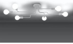 Sollux SL.1443 - Felületre szerelhető csillár VECTOR 6xE27/15W/230V fehér