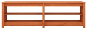 Cipőpad polcokkal Viaszbarna 160 x 36.5 x 50 cm Tömör fenyőfa