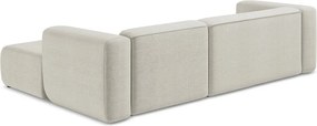 Bézs sarokkanapé (jobb oldali-heverő résszel) Ekahi – Makamii