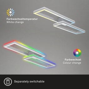 Brilo - LED RGBW Dimmelhető felületre szerelhető csillár FRAME 2xLED/21W/230V 2700-6500K + távirányító