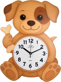 Gyerek Falióra Jvd HJ115 Kutya Nagy Méretű Csendes Mechanizmus Fa