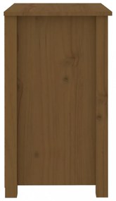 mézbarna tömör fenyőfa éjjeliszekrény 50x35x61,5 cm