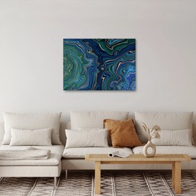 Kép - zöld-kék márvány (70x50 cm)