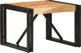 vidaXL tömör akácfa dohányzóasztal 50x50x35 cm