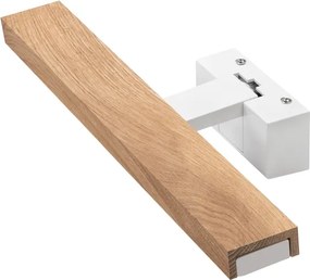 Brilagi - LED fürdőszobai tükörvilágítás 3 az 1-ben WOODY MIRROR LED/8W/230V IP44 fehér/tölgy