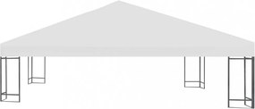 krémfehér pavilon tetőponyva 310 g/m², 3 x 3 m