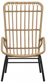 világosbarna polyrattan kerti szék