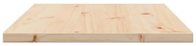 tömör fenyőfa téglalap alakú asztallap 80 x 50 x 2,5 cm