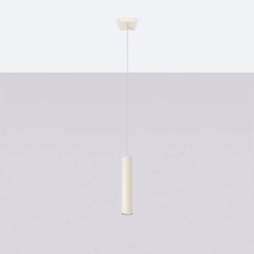 Krémszínű függőlámpa ø 8 cm Castro – Sollux