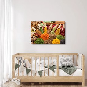 Kép - Fűszerek a világ minden tájáról (90x60 cm)