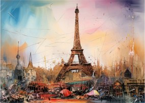 Kép - Az Eiffel-torony festménye (70x50 cm)