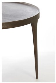 Barna kerek dohányzóasztal szett 2 db-os ø 75 cm Tobias – Light &amp; Living