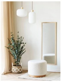 Bézs buklé puff Daisy – House Nordic