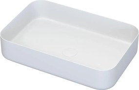 Ráépíthető mosdó LJORDAL 52x34 cm acél/fehér