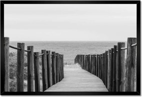Poszterek keretben 60x40 Sétány közel a parthoz