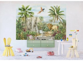Gyerek fotótapéta Colourful Jungle 252 x 182 cm, 4részes