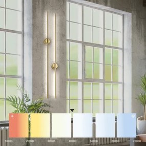 LED fali lámpa LANA LED/12W/230V 4000K matt arany