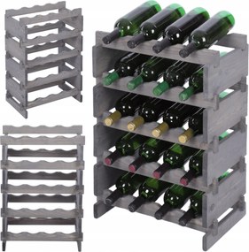 Bortartó állvány moduláris palacktartó állvány 5x4 20 palackhoz szerszám nélküli összeszerelés